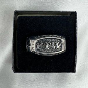 Stainless Steel 316 FTW Biker Ring Sz 11 Men/Woman